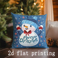 Ljojo Merry Christmas Pillow Covers for Sofa, Bedroom, Car - Rectangular Cushion Cover