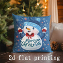 Ljojo Merry Christmas Pillow Covers for Sofa, Bedroom, Car - Rectangular Cushion Cover