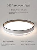 Ljojo 48w Round LED Ceiling Light with Remote Control for Bedroom, Living Room, Kitchen
