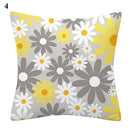 Flower Letter Print Cushion Cover for Stylish Home Decor by Ljojo