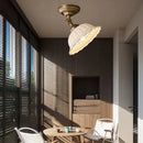 Italian LED Decor Ceiling Light Fashion High-end Copper Ceramic Glass Home Lamp Bar Bedroom Foyer Lighting Fixtures - Ljojo