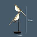 Scandinavian Designer LED Floor Lamp with Bird Illumination Table Desk Light for Bedroom Living Room by Ljojo