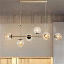 LED Glass Ball Chandelier Lamp Modern Minimalist Home Decor Pendant Light - Ljojo