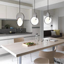 Modern Geometric Gold Silver Small Pendant Lamps Table Dining Bedroom Chandelier by Ljojo