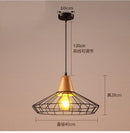 Ljojo Metal Pendant Lamp E27 Retro Industrial Modern Ceiling Lighting