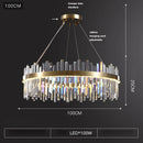LED Modern Gold Crystal Chandelier - Designer Hanging Lamp by Ljojo