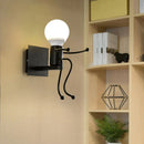 Ljojo Little Man Bedside Light: Modern LED Sconce for Children's Bedroom