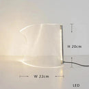 Ljojo 2025 Dimmable LED Acrylic Table Lamp for Indoor Study Desk Lighting