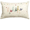 Ljojo Merry Winter Holiday Party Cushion Cover Sofa Linen Waist Pillow Cover