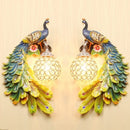 Golden Peacock Wall Lamp for Living Room Bedroom Restaurant Bar Decor - Ljojo