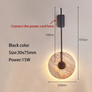 Wabi Sabi Yellow Travertine LED Wall Sconce For Livingroom TV Background Bedroom By Ljojo
