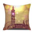 Ljojo London Guard Street Scene Cushion Cover - Cute Cartoon Design