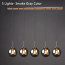Italian Designer Glass Ball Chandelier: LED Ceiling Lamp by Ljojo for Dining & Living Room Lighting