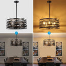 Nordic Industrial LED Pendant Light Chandelier Circle-shaped Home Room Decor Ljojo