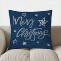 Blue Car & Tree Christmas Pillow Cover - Ljojo Brand