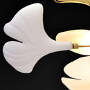 Italian Ginkgo Leaf LED Pendant Light Gold Silver Branch Art Lamp for Living Room by Ljojo