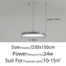 Modern Chandeliers Flat Pendant Lamp For Living Room Kitchen Dining Office by Ljojo