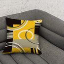 Abstract Geometric Printing Pillowcase in Yellow, Black, White, Gray for Ljojo Pillows