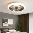 Ljojo 50CM Ceiling Fans Light: Bedroom Living Room Silent Fans Lighting Low Floor Fan Lamp