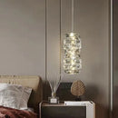 Ljojo Luxury Crystal Pendant Chandelier Dimmable Round LED Living Room Lamp