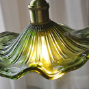Green Lotus Pendant Lamp: Handcrafted Boho Chic Lighting for Bedroom, Dining Room, Bar Counter by Ljojo