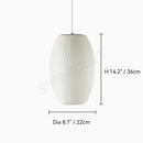 Denmark Designer Silk Pendant Lamp Minimalist Nordic Wabi Sabi for Hotel Restaurant by Ljojo.