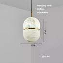 Ljojo Marble Art LED Chandelier - Luxury Dining Room Ceiling Lighting