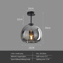 Modern LED Glass Ceiling Lights Chandelier for Home Indoor Bedroom Aisle Corridor E27 Lustre by Ljojo