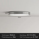 LED Ceiling Lamp Retro Red Edge Round for Bedroom Living Room Kitchen by Ljojo