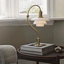 Ljojo LED Glass Table Light Bauhaus Style 3-Layer Lampshade for Study and Bedroom