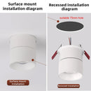 LED Sunset Lamp Adjustable Angle Ceiling Lights Surface Mounted Modern Living Room Sconce Ljojo