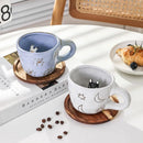 Ljojo 3D Cute Animal Snail Flower Ceramic Coffee Mug - Lovely Gift for Besties