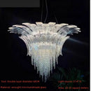Ljojo Luxe Murano Crystal Chandelier for Villa Staircase Hall & Living Room