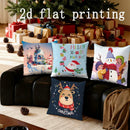 Christmas Cartoon Pillow Covers by Ljojo: Festive Decor for Sofa, Bedroom, Car