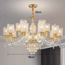 Ljojo Luxury Crystal Chandelier Pendant Light for Living & Dining Room