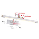 Ljojo LED Wall Lamp: Modern Bathroom & Bedroom Sconces, 43cm/58cm
