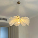 Wabi Sabi Fabric Flower LED Pendant Light for Dining Room Decor by Ljojo