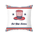 Ljojo LOVE USA Patriotic Letters Decorative Cushion Cover - Cartoon Style Home Decor Pillowcase