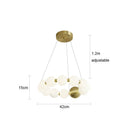 French Style Living Room Chandelier Light Luxury Creative Dining Table Bar Hanging Line Lamp Pearl String Pendant Lighting by Ljojo