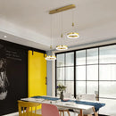 Ljojo LED Rings Chandelier: Modern Dimmable Ceiling Lighting for Living Room