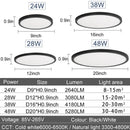 Ljojo 20" LED Smart Ceiling Lamp with Remote Control for Bedroom and Living Room