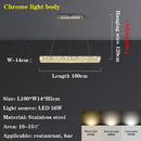 Ljojo Modern Art Decor Crystal LED Chandelier | Elegant Pendant Light for Living & Dining Room