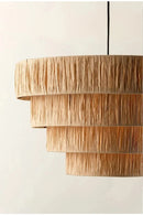 Large Japanese Woven Rattan Pendant Light for Wabi Sabi Restaurant Ljojo