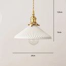 Japanese Style Ceramic Nordic Chandelier by Ljojo - Bronze Retro Net Red Design for Hotel Bar Shop