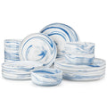 Ljojo 18/36-Piece Ceramic Dinnerware Set for 6/12, Plates, Bowls, Tableware