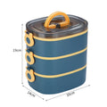 Ljojo 3-Layer Insulated Lunch Box - Leakproof & Microwavable Student Bento Box