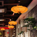 Ljojo Lotus Leaf Fabric Hanging Pendant Lights