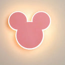 LED Pink Rabbit Sconce Wall Lamp Children's Bedroom Decorative Light by Ljojo