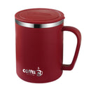 Ljojo 480ml Insulated Stainless Steel Coffee Mug with Lid & Handle