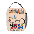Ljojo Mickey Mouse Insulated Lunch Bag - Portable Thermal Cooler for Kids